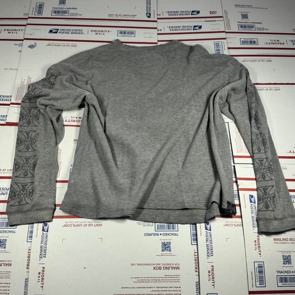 Grey West Coast Choppers Thermal Vintage Size XL - Picture 2 of 3